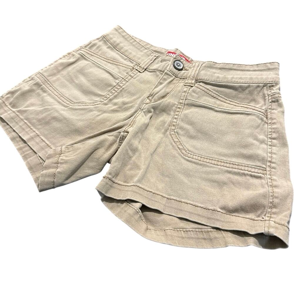 Unionbay Women’s Khaki Utility Shorts Beige Low Rise